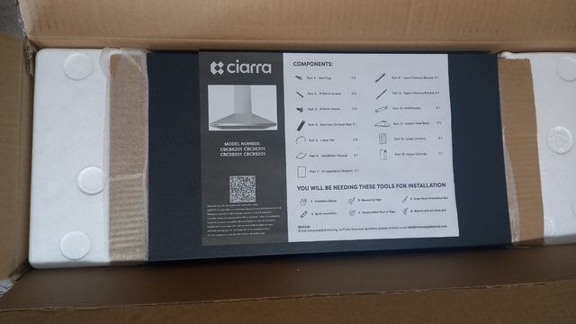 Cappa da parete Ciarra