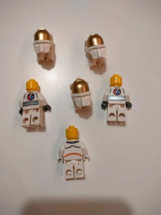 Lotto 3 Minifigure Lego Astronauti