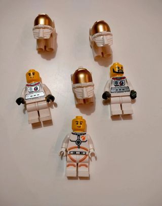 Lotto 3 Minifigure Lego Astronauti