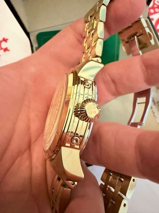 Reloj Lanscotte Automático Chapado Oro 18k Hombre