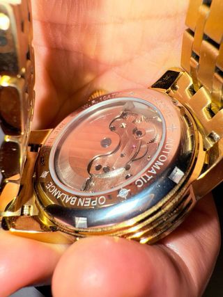 Reloj Lanscotte Automático Chapado Oro 18k Hombre