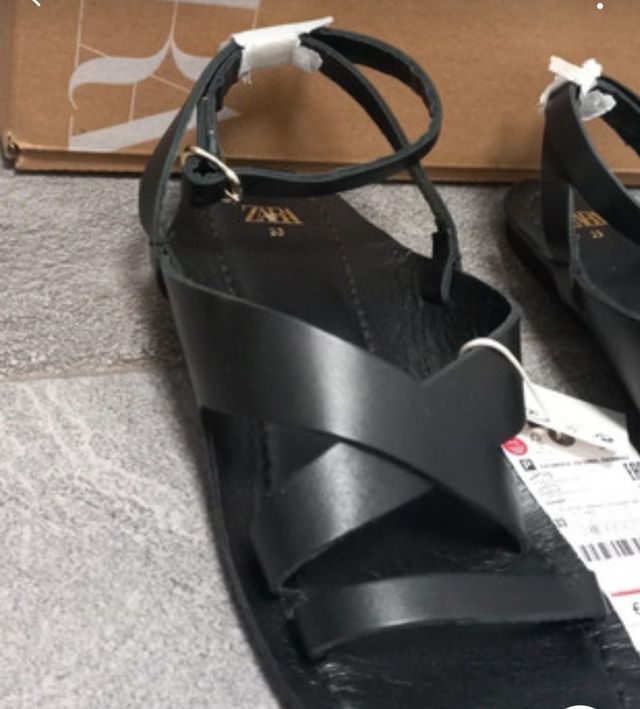 Sandalias Zara Negras Talla 37