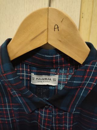 Camisa cuadros Pull & Bear sin mangas M/38