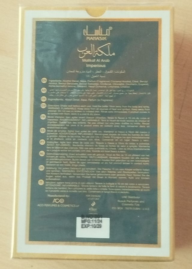 Perfume Manasik Malikat Al Arab Imperious EDP 100m