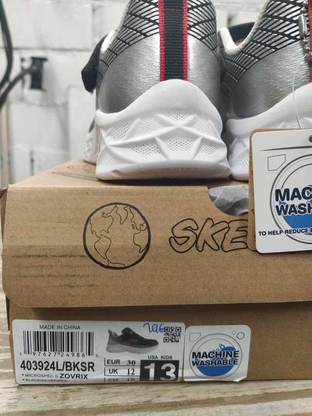 Zapatillas Skechers niño negras 30