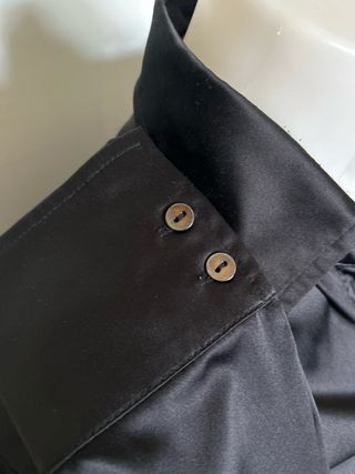 Camicia in raso nera body