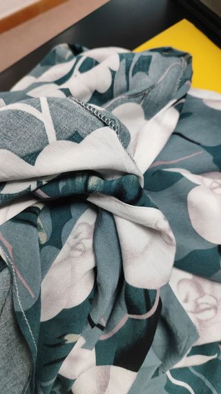 Kimono floral verde talla 40