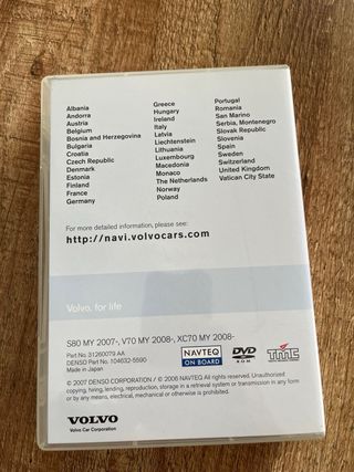 Mapas GPS Volvo RTI Europe CD/DVD