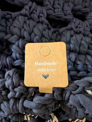 Alfombra ganchillo redonda varios tonos de azules