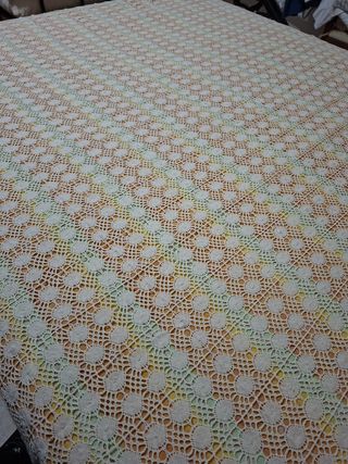 Copriletto uncinetto vintage matrimoniale