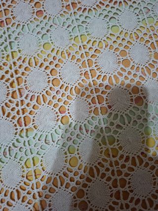 Copriletto uncinetto vintage matrimoniale