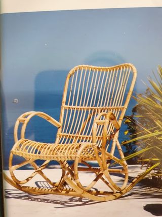 Mecedora de mimbre Maisons du Monde