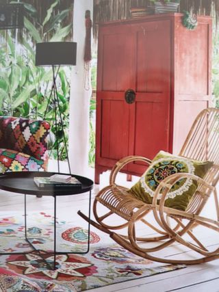 Mecedora de mimbre Maisons du Monde