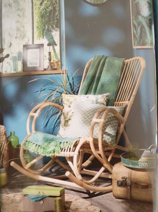 Mecedora de mimbre Maisons du Monde