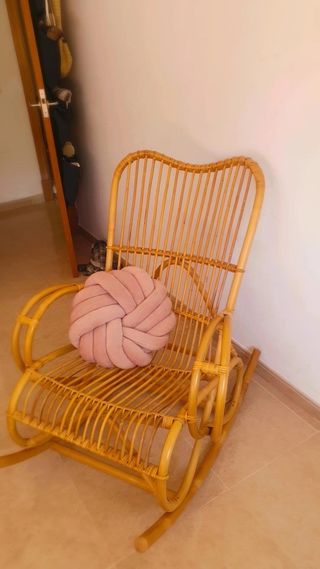 Mecedora de mimbre Maisons du Monde