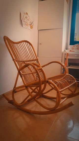 Mecedora de mimbre Maisons du Monde