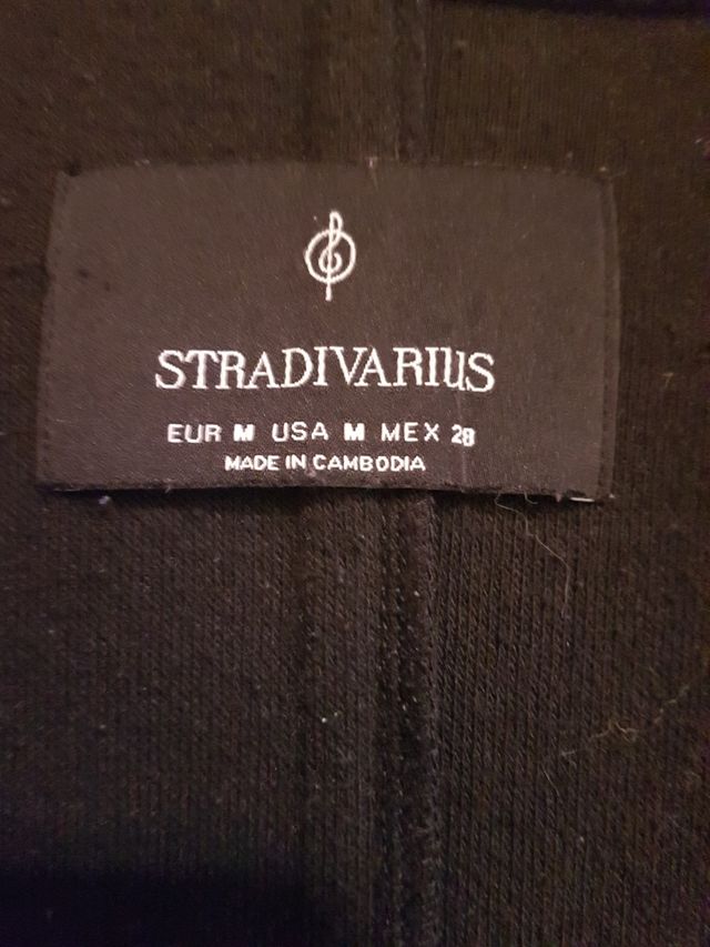 Cappotto Stradivarius Nero Uomo