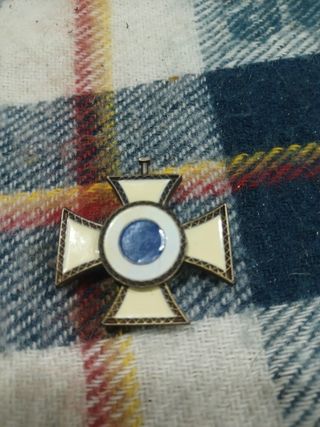 Medalla Cruz con Cruz Roja y Texto