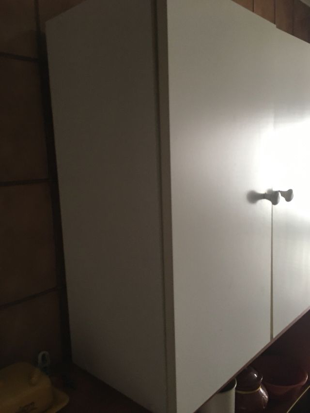 Armario 2 puertas blanco con 2 baldas