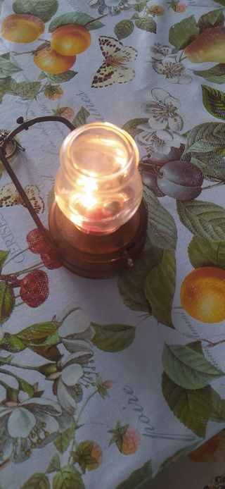 Lampada vintage vetro e metallo