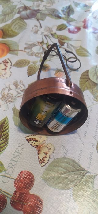 Lampada vintage vetro e metallo