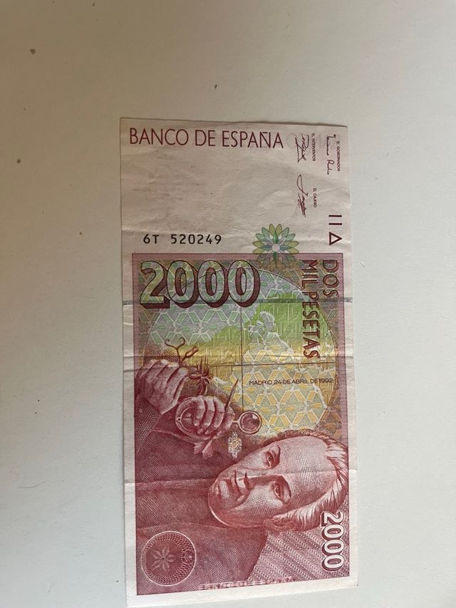 Billete 2000 pesetas Banco de España 1992