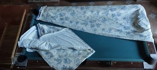 Cortinones estampados con borlas