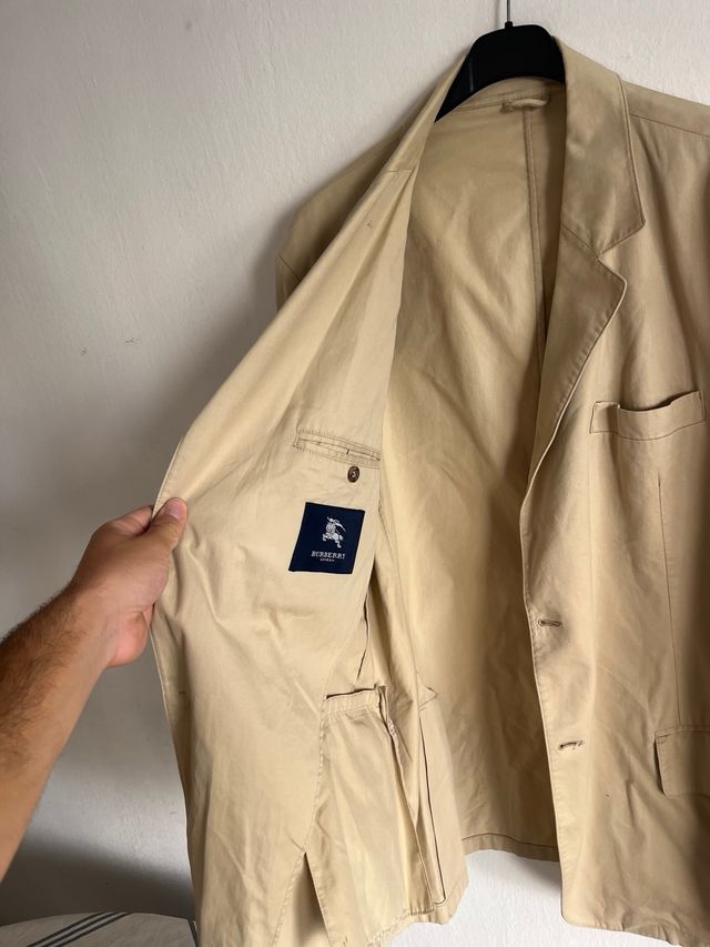 Blazer Burberry 100% Algodón Beige