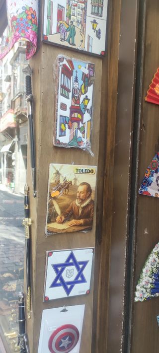 Azulejo de Toledo con Don Quijote