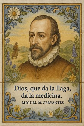 Azulejo de Toledo con Don Quijote