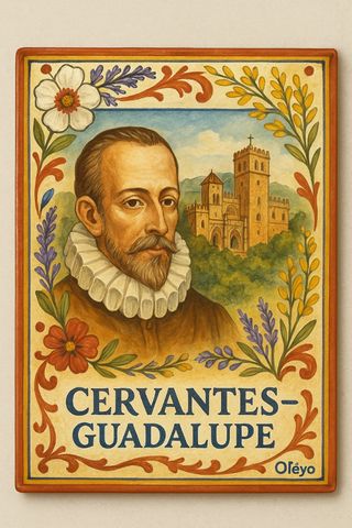 Azulejo de Toledo con Don Quijote