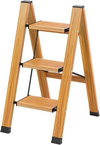 Taburete Plegable Madera y Metal