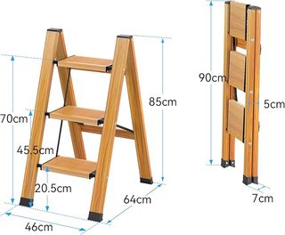 Taburete Plegable Madera y Metal