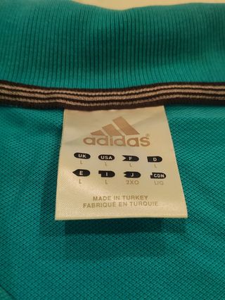 Polo Adidas Manga Corta Azul