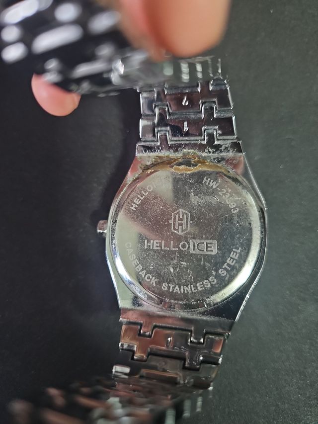 Orologio Helloice Uomo Argento Nero