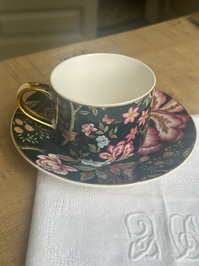 Taza de café floral El Corte Inglés