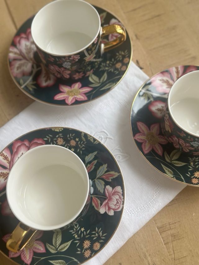 Taza de café floral El Corte Inglés