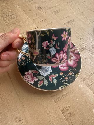 Taza de café floral El Corte Inglés