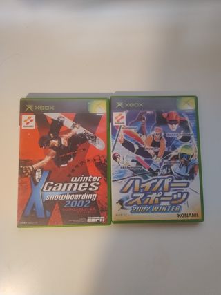 Lote 2 juegos Xbox Japoneses Konami - Winter Games