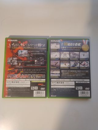 Lote 2 juegos Xbox Japoneses Konami - Winter Games