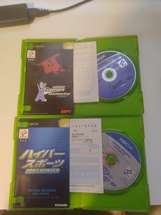 Lote 2 juegos Xbox Japoneses Konami - Winter Games