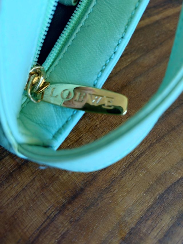 Bolso Loewe verde menta 18x16 cm