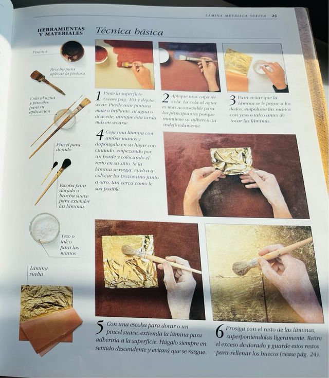 Tecnicas de dorado y decoración