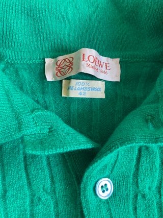 Jersey Loewe Lana Cordero Verde Talla M
