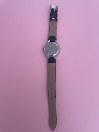 Reloj Negro Correa Cuero Sintético
