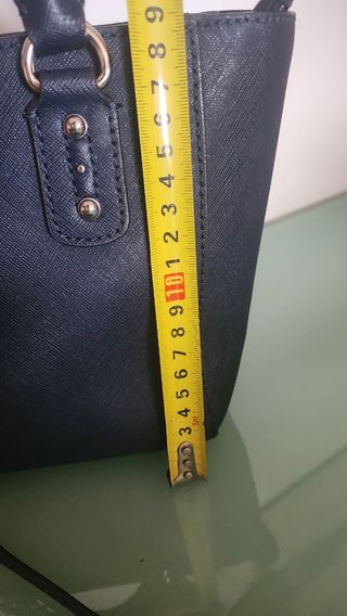Bolso Michael Kors Piel Azul y Plateado Nuevo