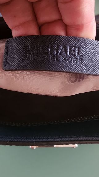 Bolso Michael Kors Piel Azul y Plateado Nuevo