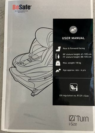 Silla Coche Besafe Izi Turn I-Size premium360negra