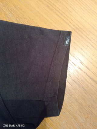 Camiseta Junior Vans Off The Wall Negra