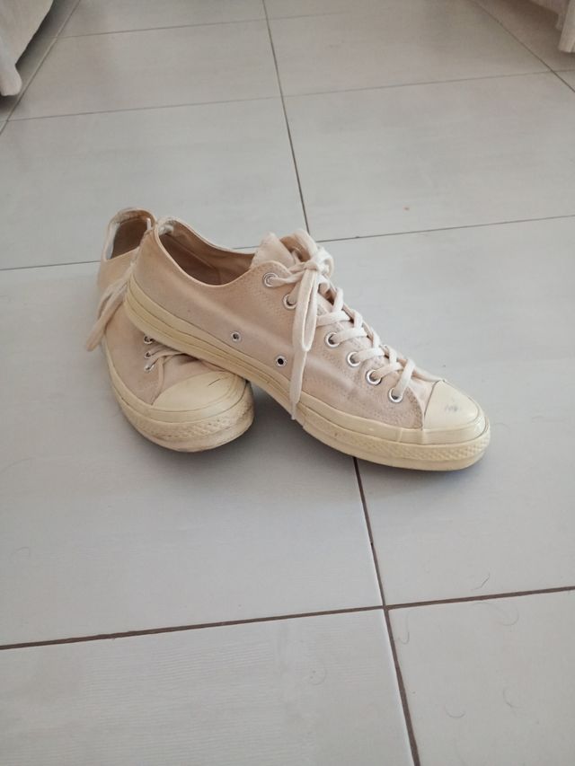 Zapatillas Converse Beige Bajas